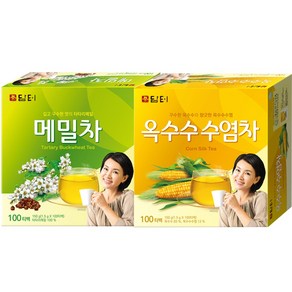 담터 옥수수수염차 100T + 담터 메밀차 100T, 1세트, 100개입, 1.5g