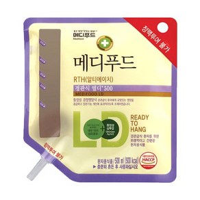 메디푸드 RTH 경관식 엘디500 500ml x 20팩 환자 영양식 환자식 식사대용, 20개