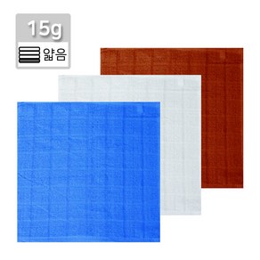 15 물수건(24x24cm 15g) 주방 업소 식당 면 물수건 다용도 순면 빨아쓰는 행주 걸레, 파랑, 1개