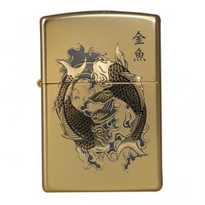 ZIPPO 250-18 GOLD FISH GD라이터 남친 남편 선물 애인 불