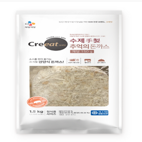 CJ 크레잇 수제 추억의 돈까스 1.5kg, 1개