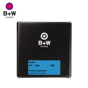 슈나이더크로이츠나흐 B+W 007 Clea MRC BASIC 카메라렌즈필터 40.5mm, BASIC MRC 007 Clea Filte, 1개