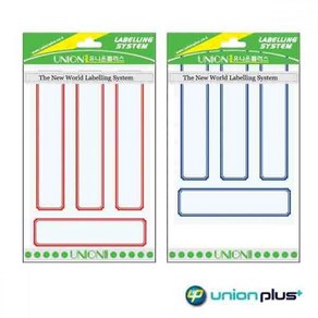 견출스티커 유니온플러스 24x111mm 일반견출지 213 hyi*11785Le, 청색