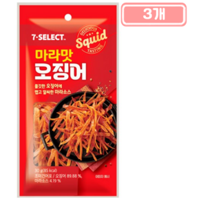 썬푸드 마라맛 오징어, 3개, 30g