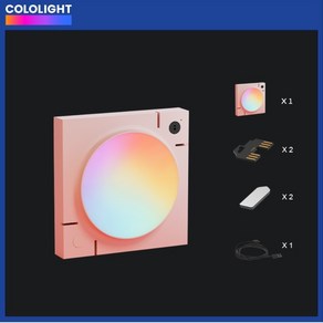 Cololight MIX 브래킷 헤드셋 거치대 스탠드 조이스틱 걸이, MIX스몰핑크브릭, 1개