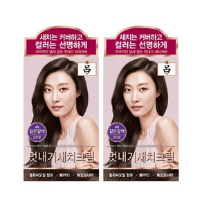 [KT알파쇼핑][아모레] 려 우아채 영양새치염색 짙은갈색4N 120G 2개, 려 우아채멋내기 새치크림 짙은갈색4N 120G 2개