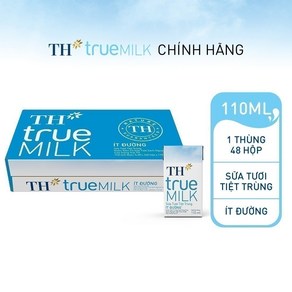 베트남 TH tue MILK 트루밀크 저당 멸균 우유 110ml x 48팩, 48개