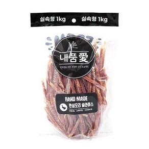 오리 슬라이스 순수육포 애견간식 1kg 육포간식 애견간식추천