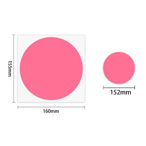 15cm 대형 방수 원형 도트 스티커 10매