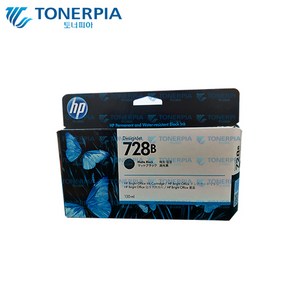 HP 정품 3WX26A HP728 DJ T730 T830 펌웨어 업데이트 필수, 1개, 매트검정