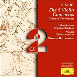 [CD] Gindon Kremer / Kim Kashkashian / Nikolaus Harnoncourt 모차르트: 바이올린 협주곡 전집 - 기돈 크레머 아르농쿠르