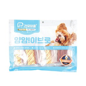 견묘양품 얌얌이브로 강아지 대용량간식300g, 1개, 300g, 오리슬라이스