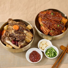 대왕 소갈비찜 간장맛+매운맛 1.2kg +1.2kg