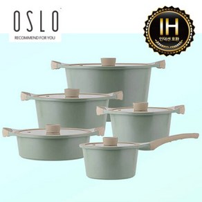 오슬로(OSLO) 마린 세라믹인덕션냄비 5종SET(10PCS), 상세 설명 참조, 1개, 상세 설명 참조