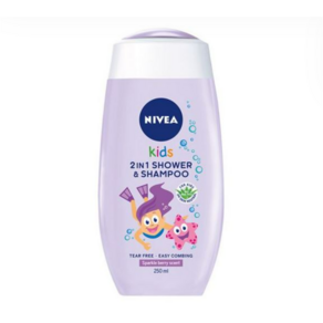 니베아 키즈 NIVEA KIDS 샤워 샴푸 베리 2 IN 1 250ml, 1개