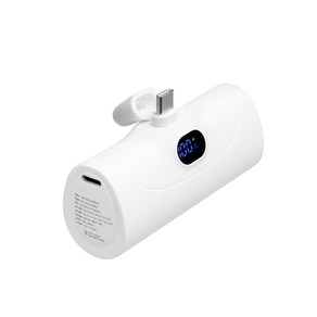 시홈 도킹형 고속충전 PD 20W 일체형 휴대용 미니 보조배터리 5000mAh, WP-020C-PD5000