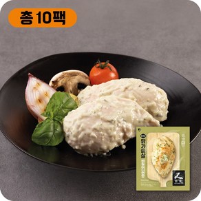 꼬기다 프리미엄 소스 닭가슴살, 100g, 10개, 바질어니언맛