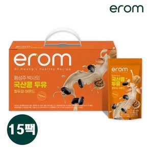 국산콩 두유 호두와아몬드 총 15팩(180ml*1케이스*15입), 180ml, 15개