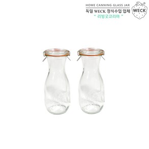 WECK 쥬스형 530ml(No.764)고무링&클립 2개 세트