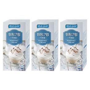 동서 리치골드 휘핑크림 1kg HACCP 인증, 3개