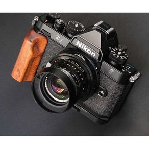 Nikon ZF 카메라 나무 핸들 그립 바이스 퀵 릴리스 플레이트, 1개, 데저트 아이언우드 핸들