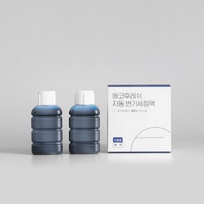 에코후레쉬 자동 변기세정제 리필용 세정액 1박스(100ml x 2개입), 블루, 1세트