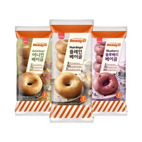 삼립 냉동 베이글 5입 1봉 어니언 플레인 블루베리, 1개, 100g