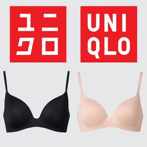 일본 UNIQLO 유니클로 와이어리스 브라 3D홀드 1+1 세트