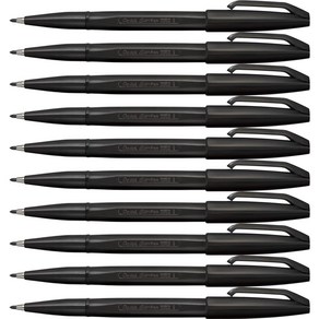 Pentel 펜테루 수성 펜 사인 S520-AD 블랙 10개 세트