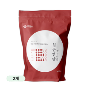 명품한알 얼큰한맛 조미료, 60g, 2개