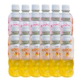 팔도 코코뿌요 280ml 24개(복숭아12개+애플망고12개)