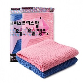 [1+1] 요술행주 걸레 소 크리스탈 1P 초극세사, 블루, 2개