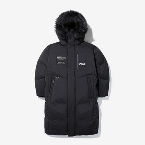 휠라 남성 SKI REPLICA 롱기장 구스 다운 자켓 FS2DJD4202M-BLK