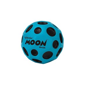 Waboba Moon Ball 슈퍼 하이 바운싱 볼 네온 컬러 실내 실외 공 시대 팝 사운드 만들기 잡기 쉬움 블루 65mm, 1개