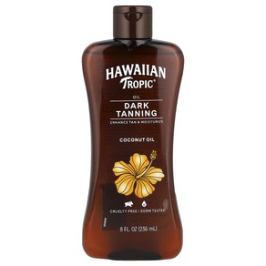 Hawaiian Topic 다크 태닝 코코넛 오일 236ml(8fl oz), HawaiianTopic다크태닝코코넛오일236ml8f, 1개, 236ml