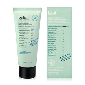 빌리프 프라블럼 솔루션 비건 클렌징 폼 100ml, 1개