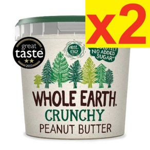 1kg 2 홀얼스 홀어스 크런치 피넛버터 Whole Eath Cunchy Peanut Butte, 2개