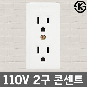 110V 노출콘센트 노출 콘센트 접지형 2구 노출형 국산 노출2구콘센트 110v콘센트 110v노출콘센트 110v노출2구콘센트 110v노출 110v용콘센트, 01. 110V 2구 콘센트, 1개