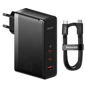 베이스어스 Gan5 PD3.1 QC PPS 140W 초고속 멀티 충전기 + 240W C to C 고속충전 케이블