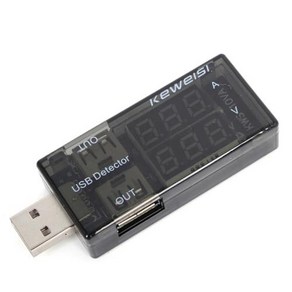 2열 USB 검출기 USB 전류 전압 충전 검출기 이동식 전원 전류 및 전압계 테스터