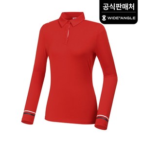 [와이드앵글 공식] [골프] 여성 CF 에티켓 프린트 카라티셔츠 L WWP21241O6