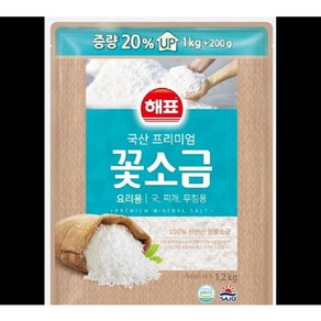 프리미엄꽃소금 해표 1.2KG, 1개