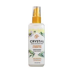 CRYSTAL 미네랄 데오드란트 스프레이 캐모마일 & 그린티 118ml(4fl oz)