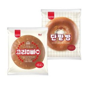 삼립 정통빵 6봉 골라담기(정통크림빵/정통단팥빵), 단팥빵 12봉, 6개