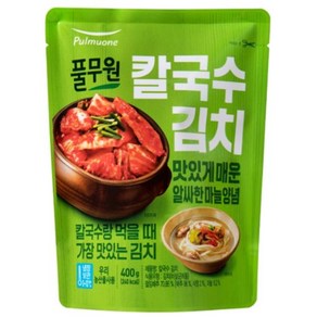 풀무원 별미김치 칼국수 김치 400g 간편한, 1개