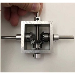 베벨 기어 박스 정류자 크로스 장착 회전 서클립 고정, 더블샤프트8mm, 1개