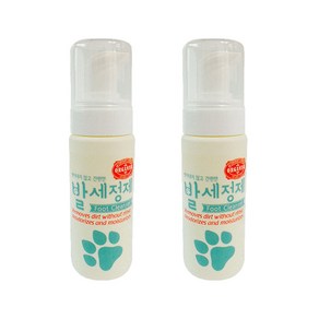 오가니쉬 애견 발 세정제 베이비파우더향, 150ml, 2개