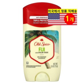 Old Spice 남성용 데오도란트 발한 억제 탈취제 피지 야자나무 함유, 1개, 73g