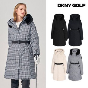 DKNY 여성 인퀼팅 다운 코트