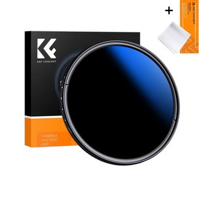 KnF 82mm HMC ND2-ND400 가변 ND 필터 블루코팅 (융포함) AGC Glass Fader ND2-400 Filter + Cleaning Cloth